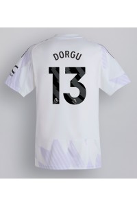 Manchester United Patrick Dorgu #13 Fotballdrakt Borte Klær 2025-26 Korte ermer